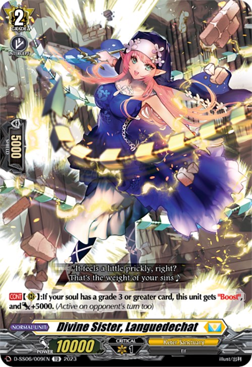 Divine Sister, Languedechat (D-SS06/009EN) [Trial Deck 6: Resonance of Thunder Dragon]