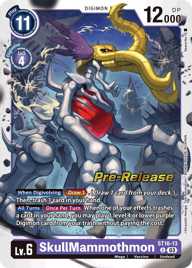 SkullMammothmon [ST16-13] [Starter Deck: Wolf of Friendship Pre-Release Cards]