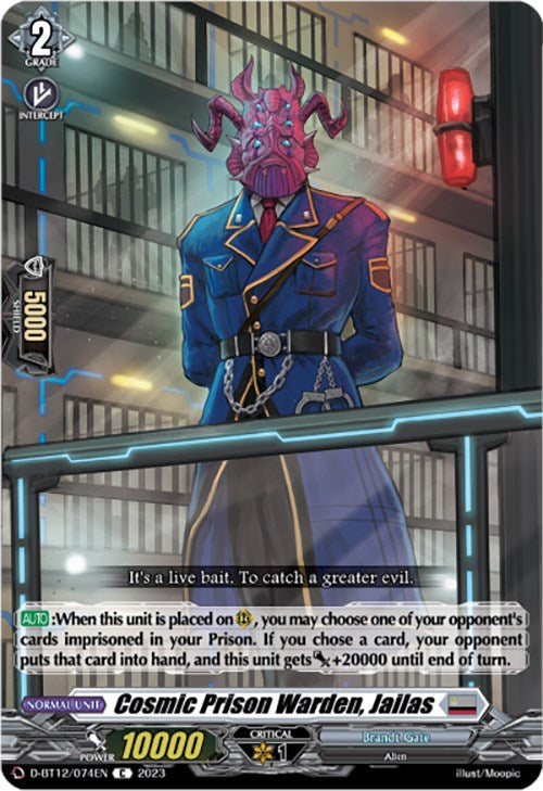 Cosmic Prison Warden, Jailas (D-BT12/074EN) [Evenfall Onslaught]