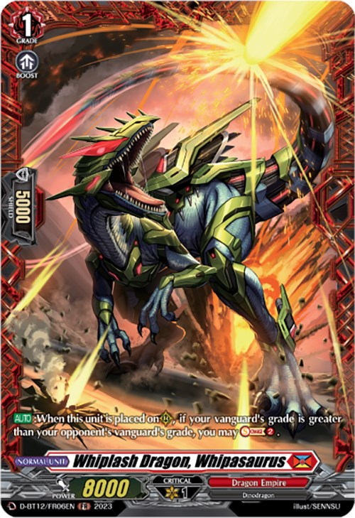 Whiplash Dragon, Whipasaurus (D-BT12/FR06EN) [Evenfall Onslaught]