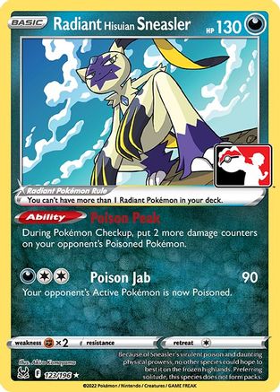 Radiant Hisuian Sneasler - - Radiant Rare - Holofoil