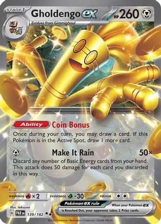 Gholdengo ex - 139/182 - Double Rare - Holofoil