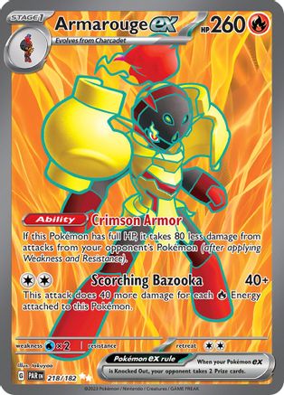 Armarouge ex - 218/182 - Ultra Rare