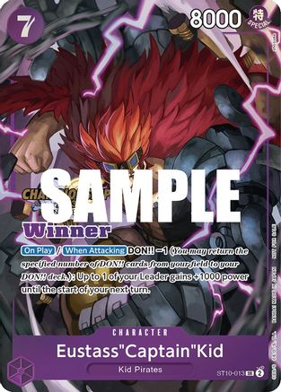 Eustass"Captain"Kid (CS 2023 Top Players Pack) [Winner] - ST10-013 - Super Rare