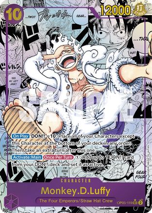 Monkey.D.Luffy (119) (Alternate Art) (Manga) - OP05-119 - Secret Rare