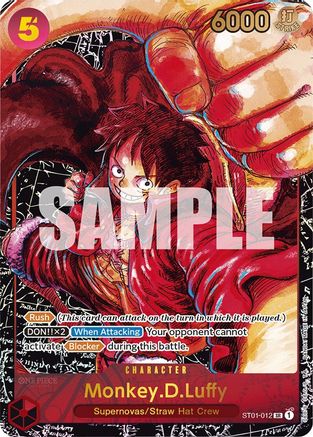 Monkey.D.Luffy (012) (Alternate Art) - ST01-012 - Super Rare