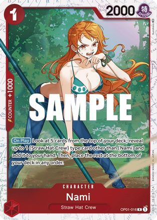 Nami - OP01-016 (Ultra Deck: The Three Captains) - OP01-016 - Rare