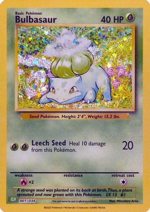 Bulbasaur - 001/034 - Classic Collection