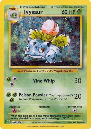 Ivysaur - 002/034 - Classic Collection