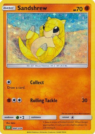 Sandshrew - 008/034 - Classic Collection