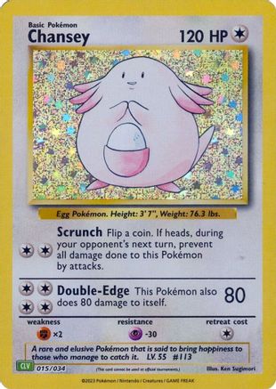 Chansey - 015/034 - Classic Collection