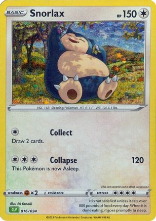 Snorlax - 016/034 - Classic Collection