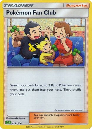 Pokemon Fan Club (CLV) - 022/034 - Classic Collection