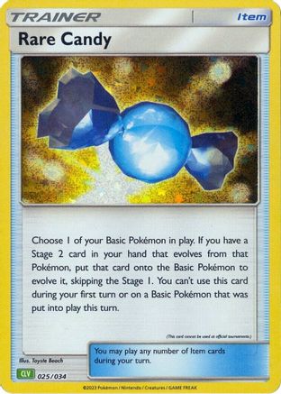 Rare Candy (CLV) - 025/034 - Classic Collection