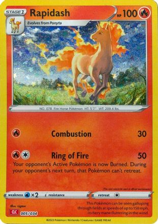 Rapidash - 005/034 - Classic Collection