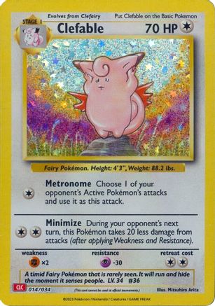 Clefable - 014/034 - Classic Collection