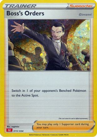 Boss's Orders (CLC) - 019/034 - Classic Collection