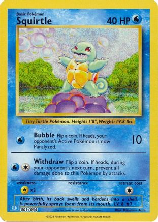 Squirtle - 001/034 - Classic Collection