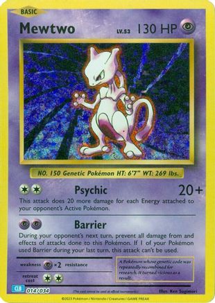 Mewtwo - 014/034 - Classic Collection