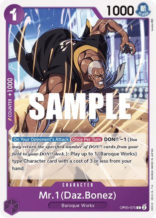 Mr.1 (Daz.Bonez) - OP05-075 - Common