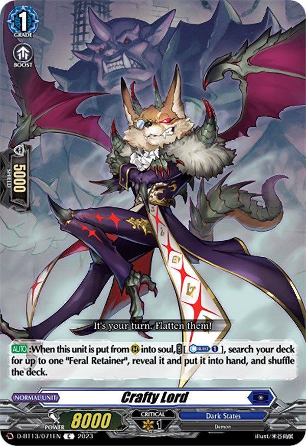 Crafty Lord (D-BT13/071EN) [Flight of Chakrabarthi]