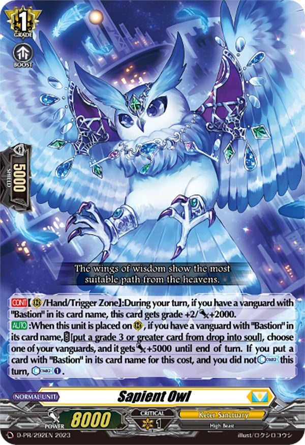 Sapient Owl (D-PR/292EN) [D Promo Cards]