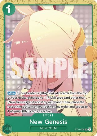 New Genesis (Starter Deck 11: Uta Deck Battle) - ST11-004 - Super Rare
