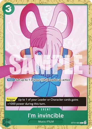 I'm invincible (Starter Deck 11: Uta Deck Battle) - ST11-005 - Common