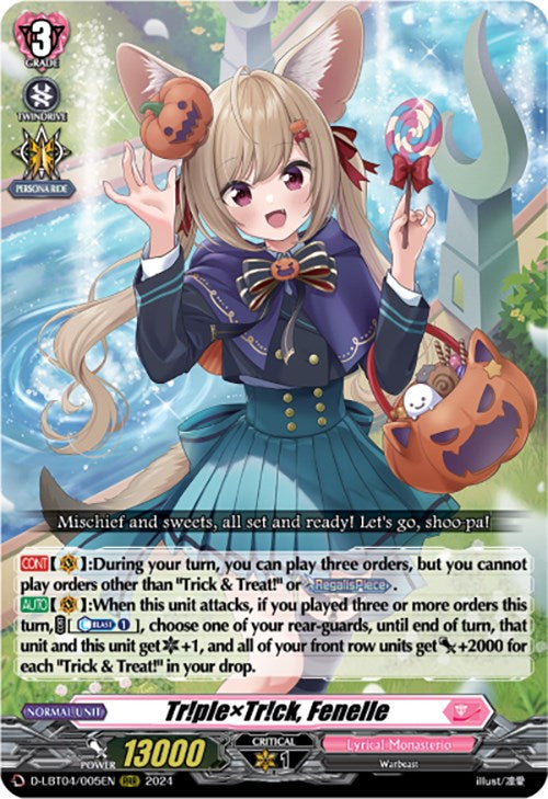 Tr!plexTr!ck, Fenelle (D-LBT04/005EN) [Lyrical Monasterio: Trick or Trick!]