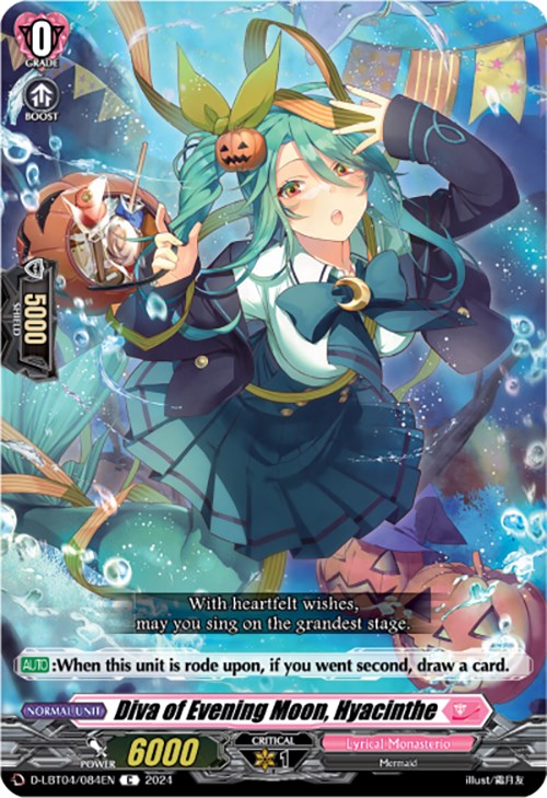 Diva of Evening Moon, Hyacinthe (D-LBT04/084EN) [Lyrical Monasterio: Trick or Trick!]