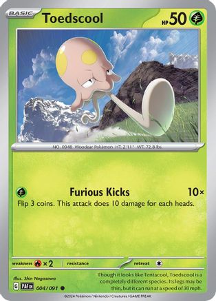 Toedscool - 004/091 - Common - Reverse Holofoil