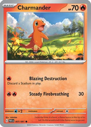 Charmander - 007/091 - Common - Reverse Holofoil