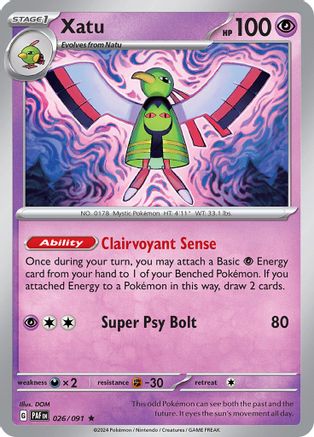 Xatu - 026/091 - Rare - Holofoil