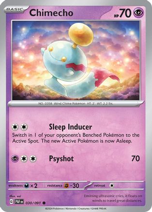 Chimecho - 030/091 - Common - Reverse Holofoil