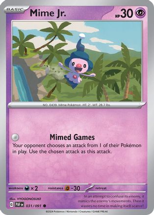 Mime Jr. - 031/091 - Common - Reverse Holofoil