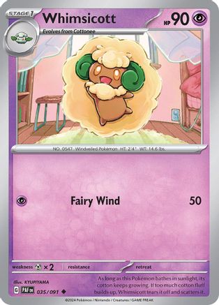 Whimsicott - 035/091 - Uncommon - Reverse Holofoil