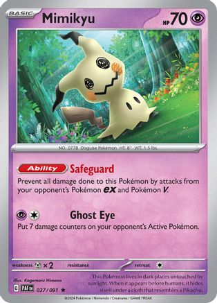 Mimikyu - 037/091 - Rare - Holofoil