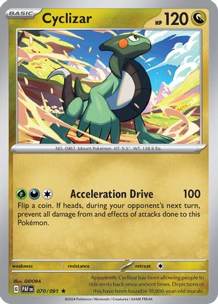 Cyclizar - 070/091 - Rare - Reverse Holofoil
