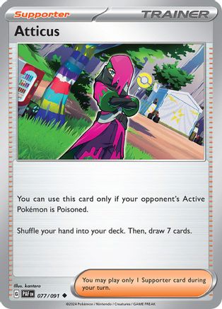 Atticus - 077/091 - Uncommon - Reverse Holofoil
