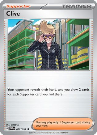 Clive - 078/091 - Uncommon - Reverse Holofoil