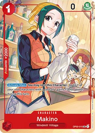 Makino (Japanese 1st Anniversary Set) - OP02-015 - Uncommon