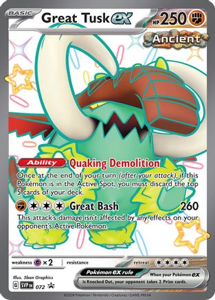 Great Tusk ex - 072 - Promo - Holofoil