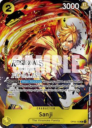 Sanji (Online Regional 2024) [Finalist] - OP03-102 - Rare