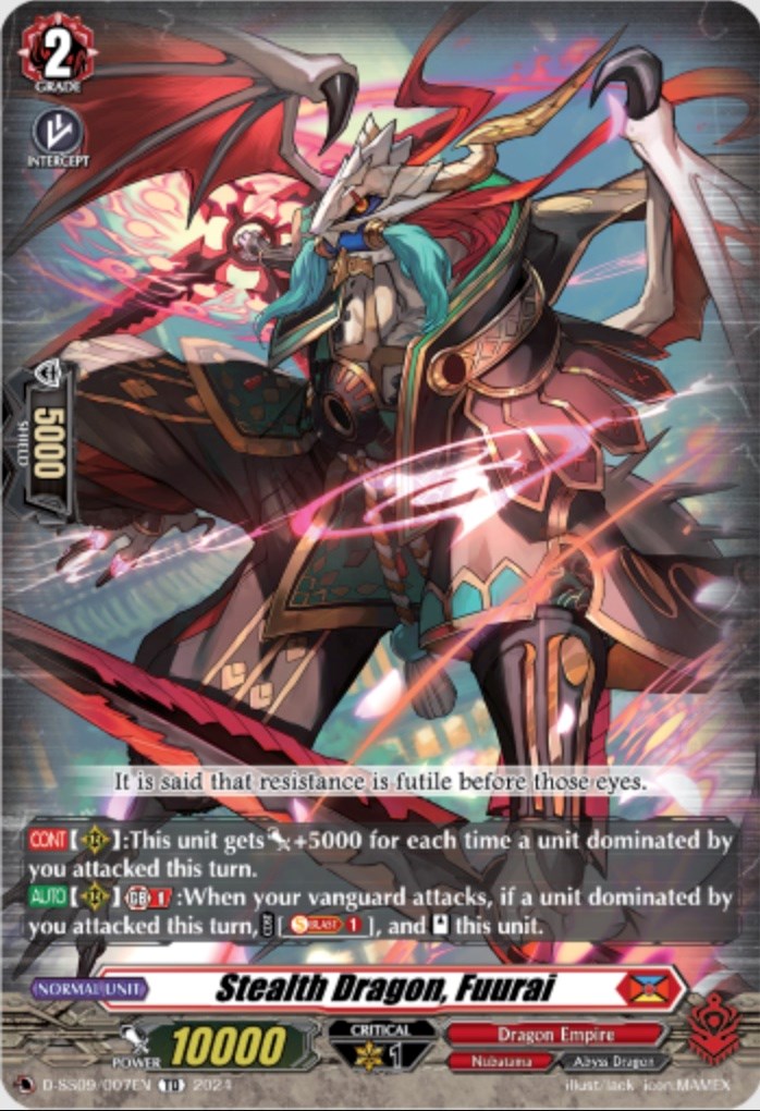 Stealth Dragon, Fuurai (D-SS09/007EN) [Stride Deckset -Shiranui-]