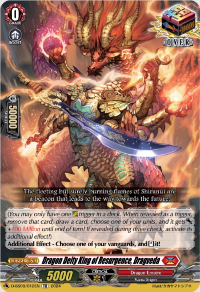 Dragon Deity King of Resurgence, Dragveda (D-SS09/012EN) [Stride Deckset -Shiranui-]