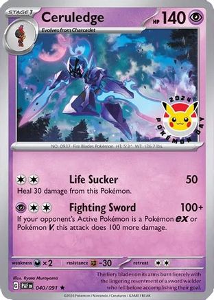 Ceruledge - 040/091 - Promo - Holofoil