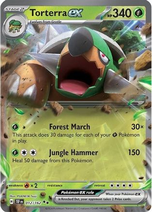 Torterra ex - 012/162 - Double Rare - Holofoil