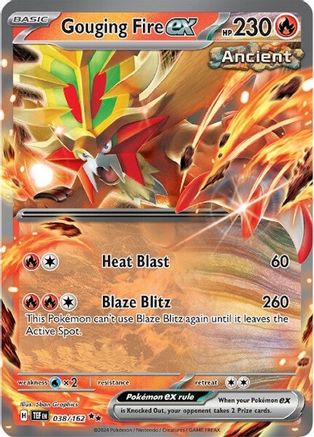 Gouging Fire ex - 038/162 - Double Rare