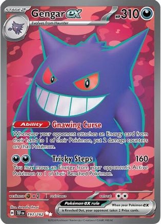 Gengar ex - 193/162 - Ultra Rare