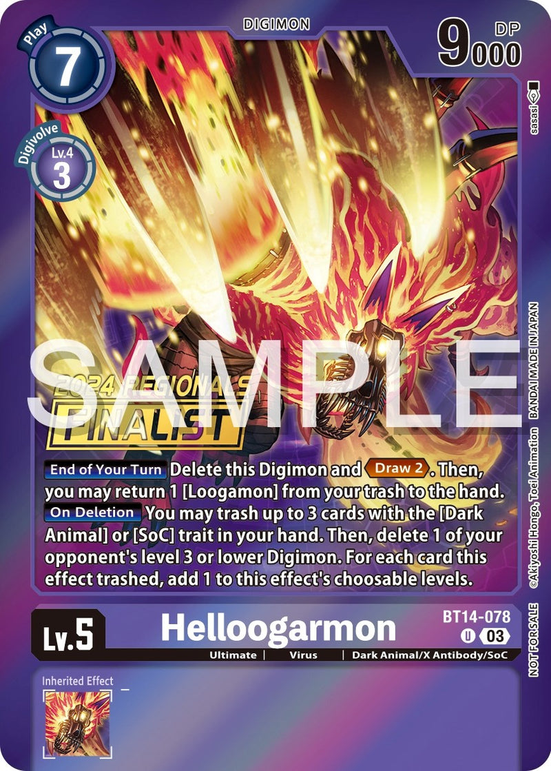 Helloogarmon [BT14-078] (2024 Regionals Finalist) [Blast Ace Promos]